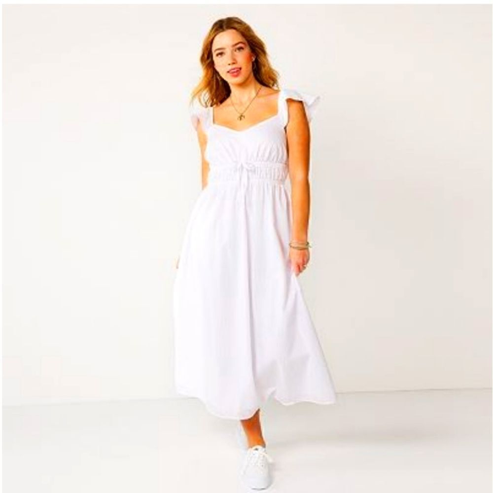 Juniors' SO® Cinch Tie-Waist Midi Dressby SO